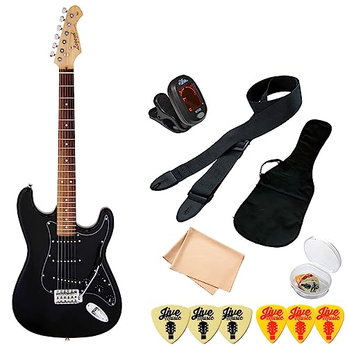 Amazon | エレキギター 初心者セット 7点 Legend LST-Z B-BK ストラト